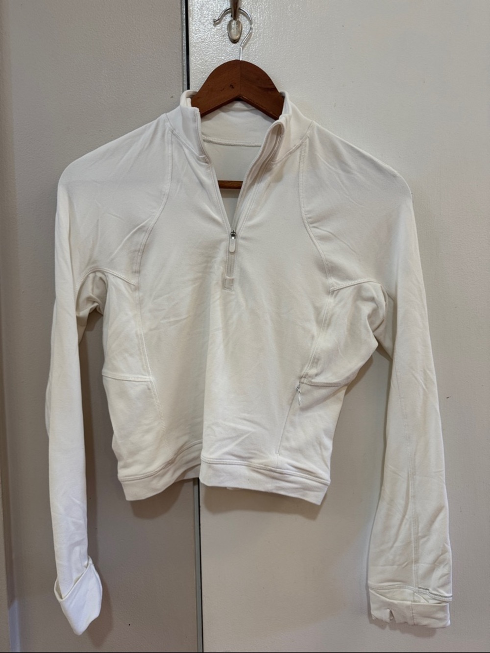 Lululemon nulu quarter zip white